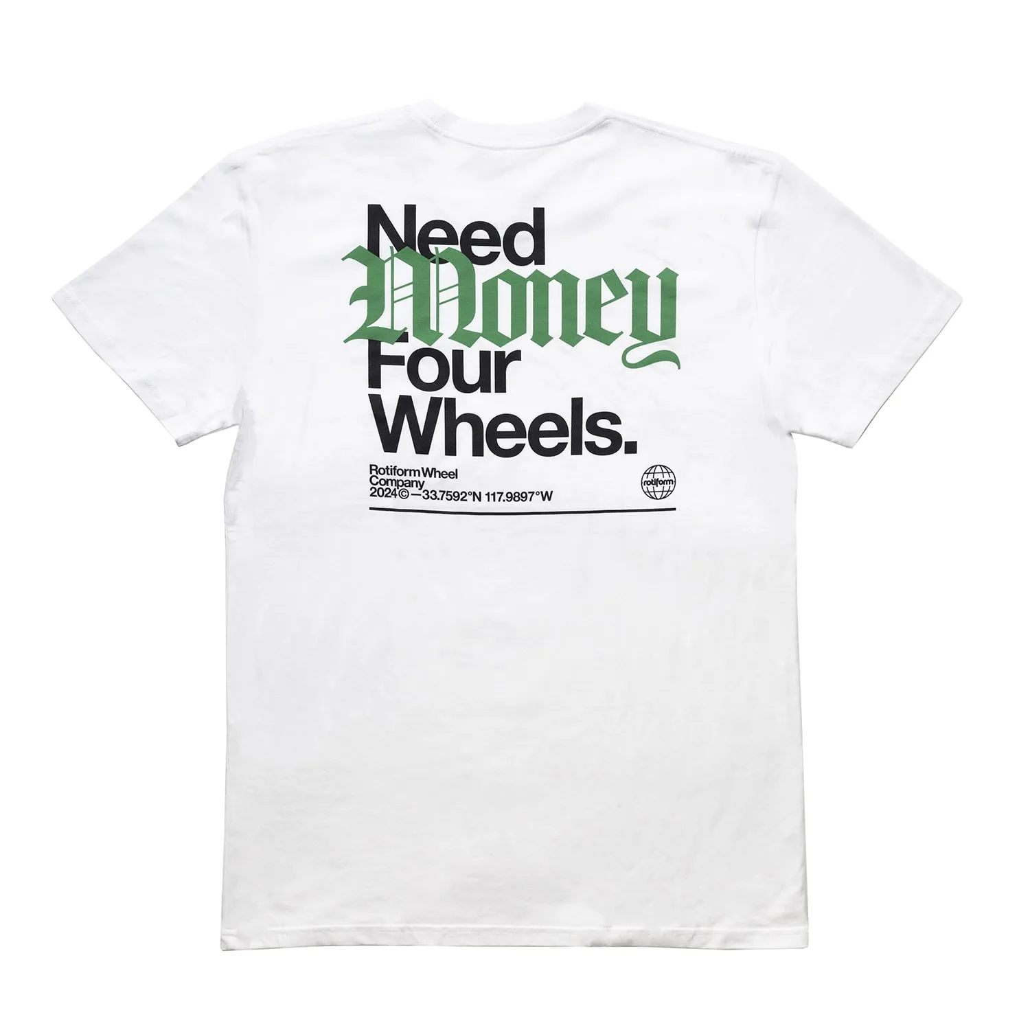 Rotiform NEED WHEELS Short Sleeve T-Shirt