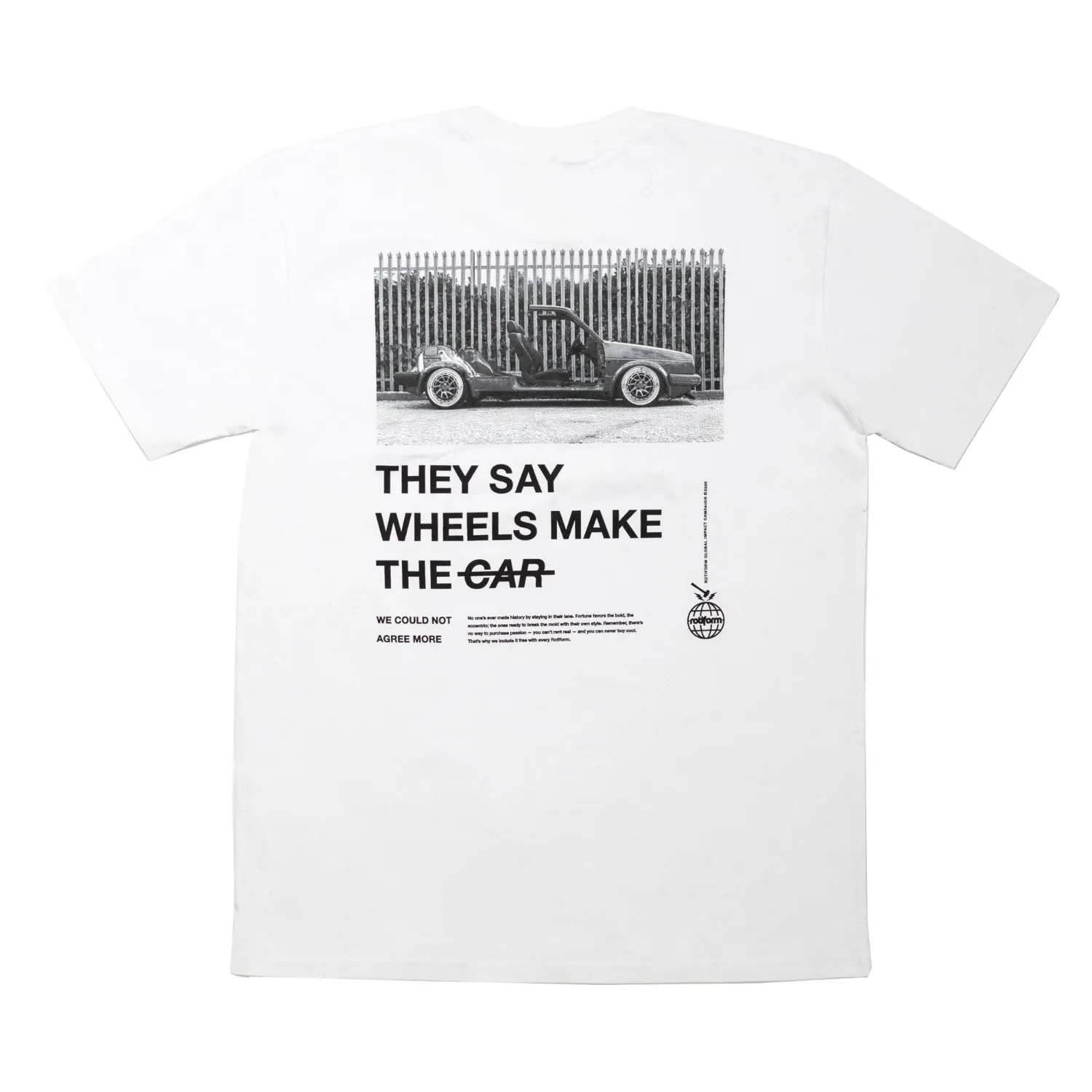 Rotiform WHEELS MAKE THE CAR Short Sleeve T-Shirt